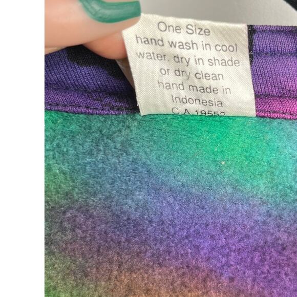 Vintage Wearable Art to wear Multicolor Abstract Button-Blazer Jacket  OS - Picture 12 of 13